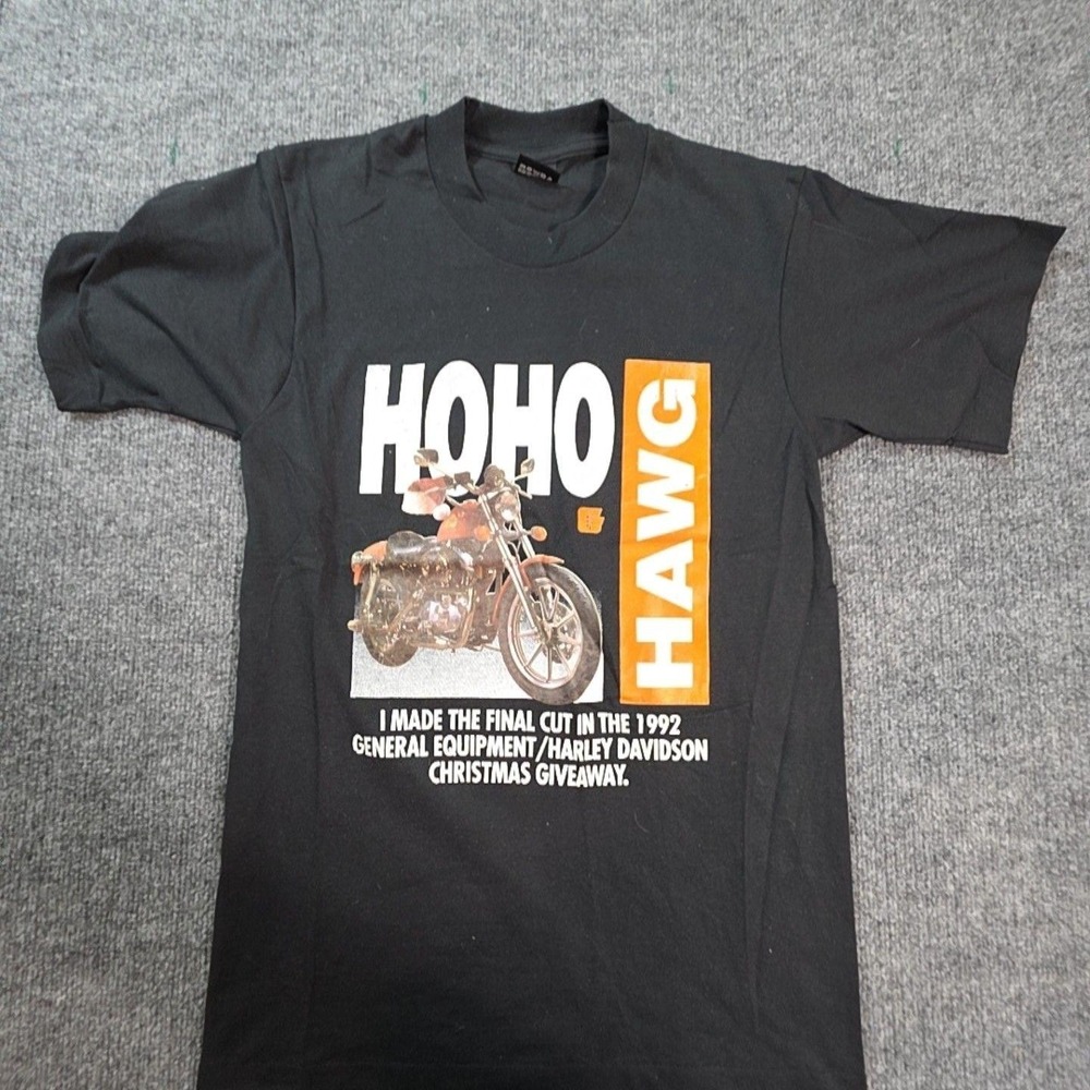 Vintage Screen Stars Best Shirt Mens Medium Black HoHo Hawg Harley Graphic Tee